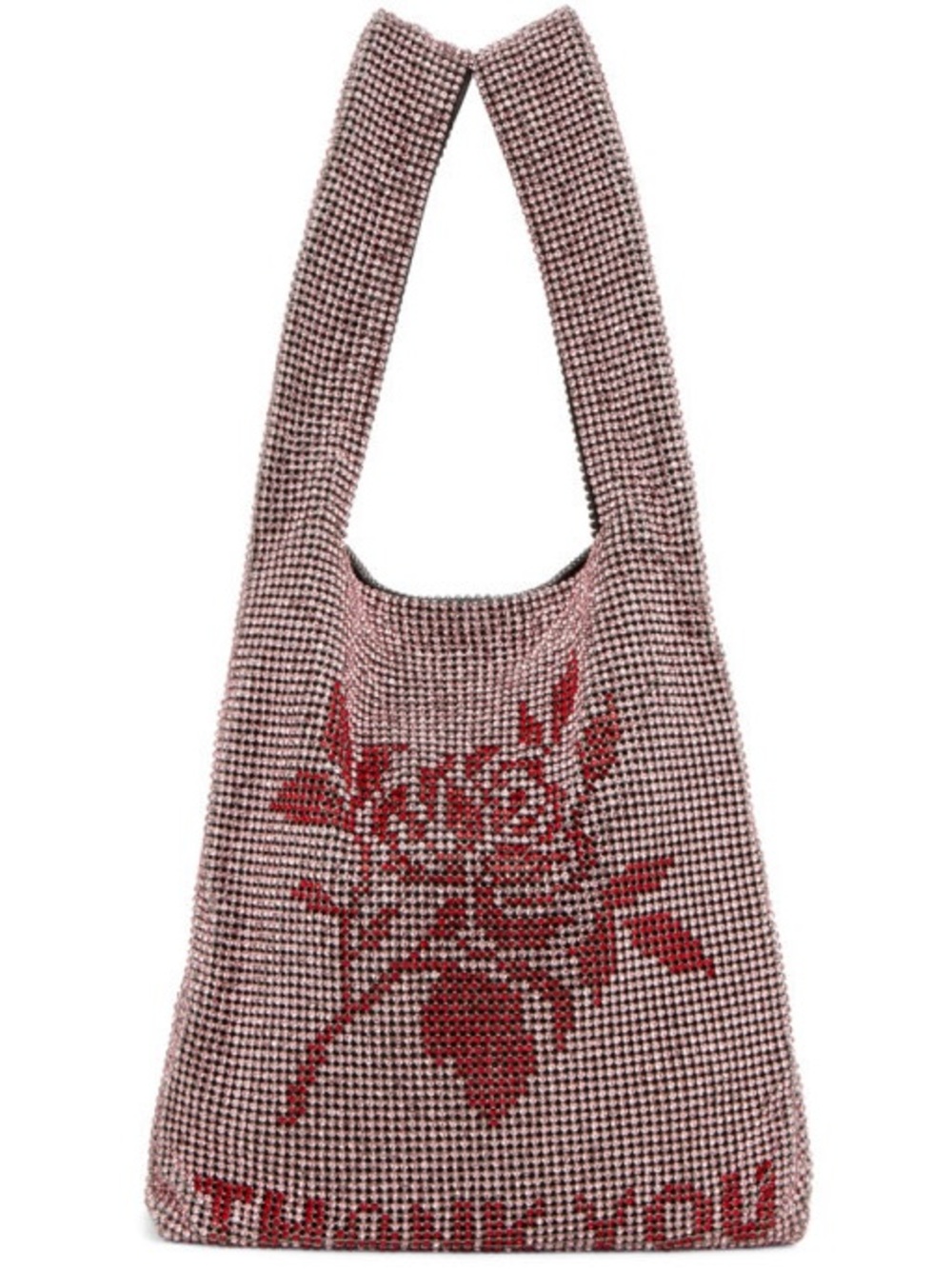 NEW IN BOX Alexander Wang Wangloc Pink Jeweled Thank You Shopper Tote/Bag/Purse